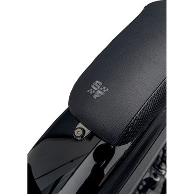 Slyfox #4883B-slyfox - Drifter Seat - Gray Logo - Black Vinyl w/ Slipstop - Carbon Fiber - Dyna '96-'03