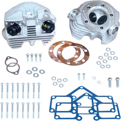 S&S Cycle #90-1498 - Cylinder Head Kit - Super Stock® - Single Plug - Band Style - Big Twin