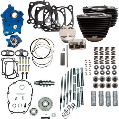 S&S Cycle #310-1106C - Power Pack - 4.500" Stroke - Oil Cooled - Black w/o Highlights - M8