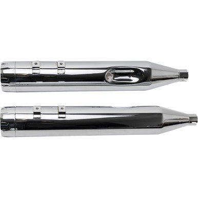 S&S Cycle #550-0620 - 4-1/2" MK45 Performance Mufflers - Chrome with Chrome Thruster