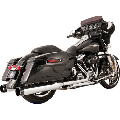 S&S Cycle #550-0699C - El Dorado Dual Exhaust System - Chrome - Black Thruster