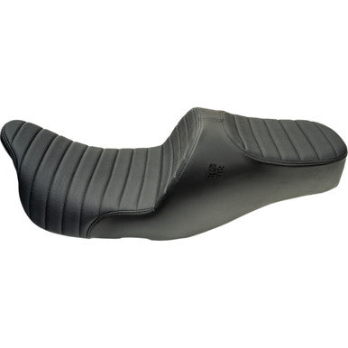 Slyfox #4723A - Chariot Seat - Black Classic Stitch - Black Logo - FLH/FLT '09-'23.5