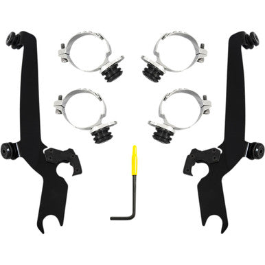 Memphis Shades #MEB2055 - Sportshield Trigger Lock Complete Mount Kit - Black - XL