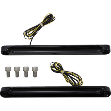 Alloy ART #FDH-2 - LED Front Signal Light - FLSTF - Black/Smoke