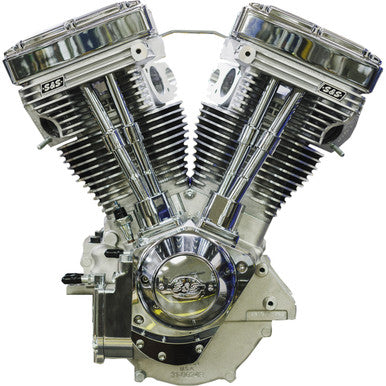 S&S Cycle #310-1157 - V111 Long-Block Engine- Natural - 84-'99 Custom Chasis w/Alternator Style Primary