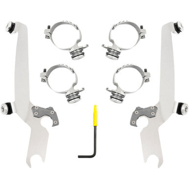Memphis Shades #MEK2055 - Sportshield Trigger Lock Complete Mount Kit - Polished - XL