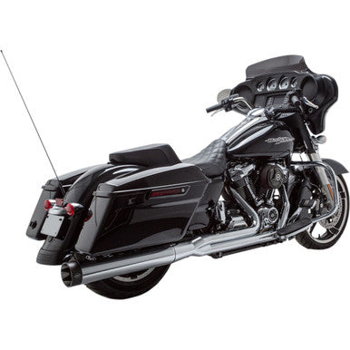 S&S Cycle #550-0728 - 2-into-1 Sidewinder® Exhaust System - FL M8 - Chrome