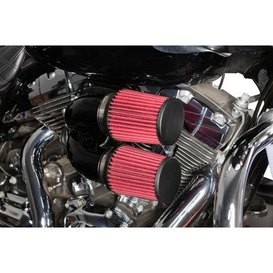 S&S Cycle #170-0637A - Tuned Induction Air Cleaner Kit - Gloss Black