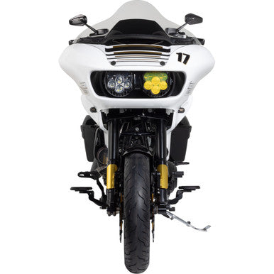 Memphis Shades #MBR101304 - Vented Windshield - BRL Race Bubble - Clear - FLTRX