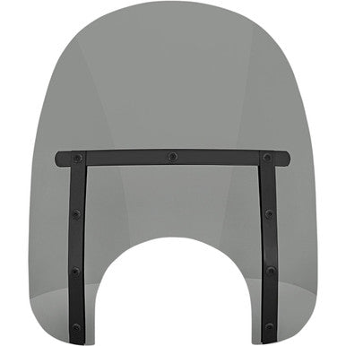 Memphis Shades #MEB41212 - Memphis Slim Windshield - 15" - 9" Headlight Cutout - Night Shades Black Smoke