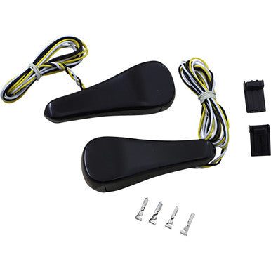 Alloy ART #RGFS1-2 - Turn Signals - LED - Front - Smooth - Black