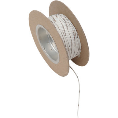 Namz #NWR-91-100 - 100' Wire Spool - 18 Gauge - White/Brown