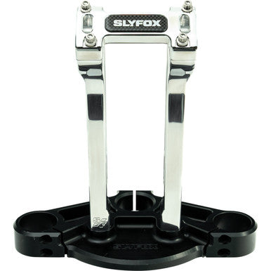 Slyfox #SF-1002-10-R - Handlebar Riser Kit - Pullback - 1" Clamping - 10" Rise - Raw