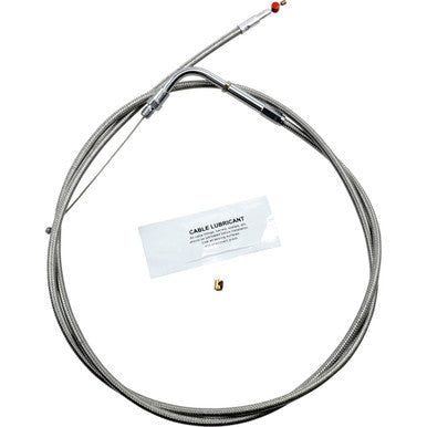 Barnett #102303000812 - Stainless Steel Throttle Cable - +12" - '90-'95 Touring